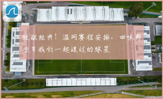 致敬经典!温网赛程安排,回味那些年我们一起追过的球星